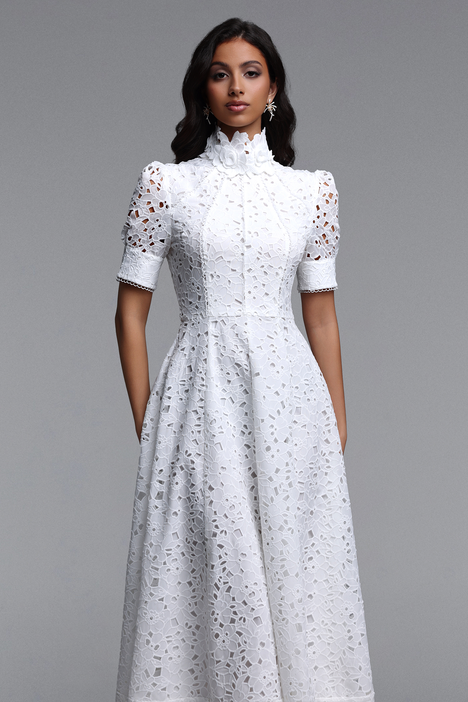 Kitsu Short Sleeve Midi Dress