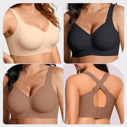 🏆Wirefree Full-Coverage Support Bra Padded Gentle Uplift All-Day Comfort👍No More Sagging Breasts