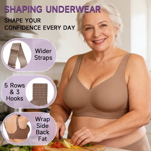 🏆Wirefree Full-Coverage Support Bra Padded Gentle Uplift All-Day Comfort👍No More Sagging Breasts