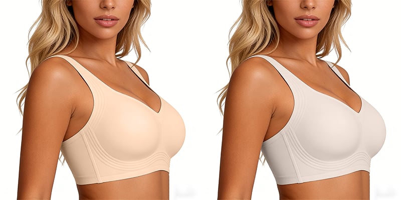 🏆Wirefree Full-Coverage Support Bra Padded Gentle Uplift All-Day Comfort👍No More Sagging Breasts