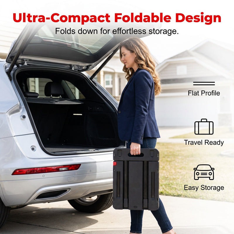 🥳 50% OFF! 🥳Foldable Silent Hand Truck💥📦 No need to ask for help when moving/carrying heavy items! HEAVY-DUTY FOLDABLE HAND TRUCK