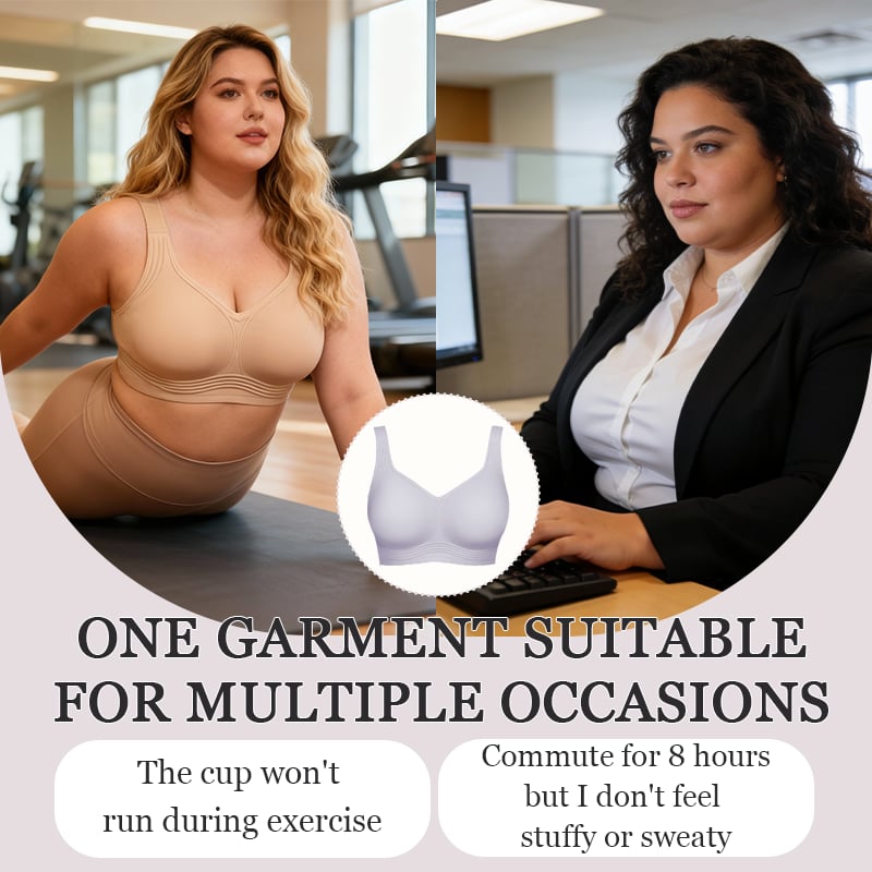 🏆Wirefree Full-Coverage Support Bra Padded Gentle Uplift All-Day Comfort👍No More Sagging Breasts
