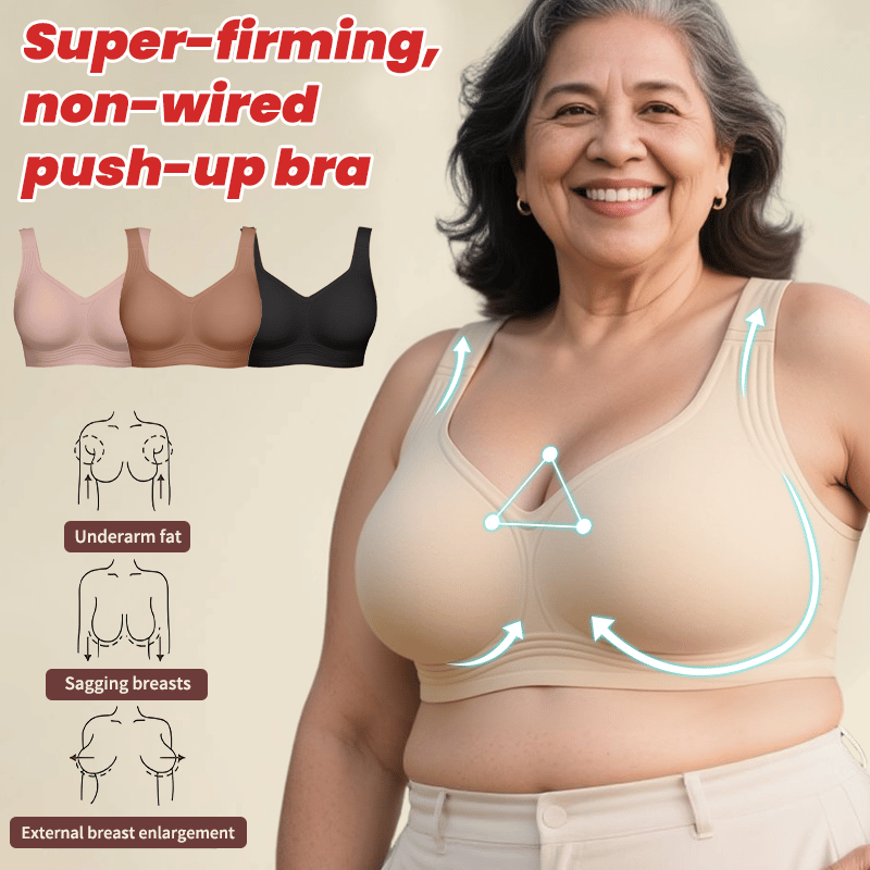 🏆Wirefree Full-Coverage Support Bra Padded Gentle Uplift All-Day Comfort👍No More Sagging Breasts