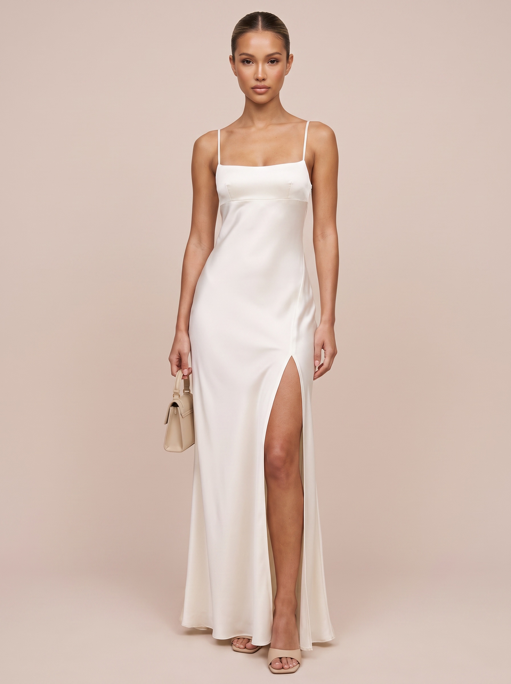TARUXY Sexy Backless Lace-Up Long Dress Women's Sleeveless Solid Slim Slit Banquet Cami Dress 2026Summer New Elegant Party Dress