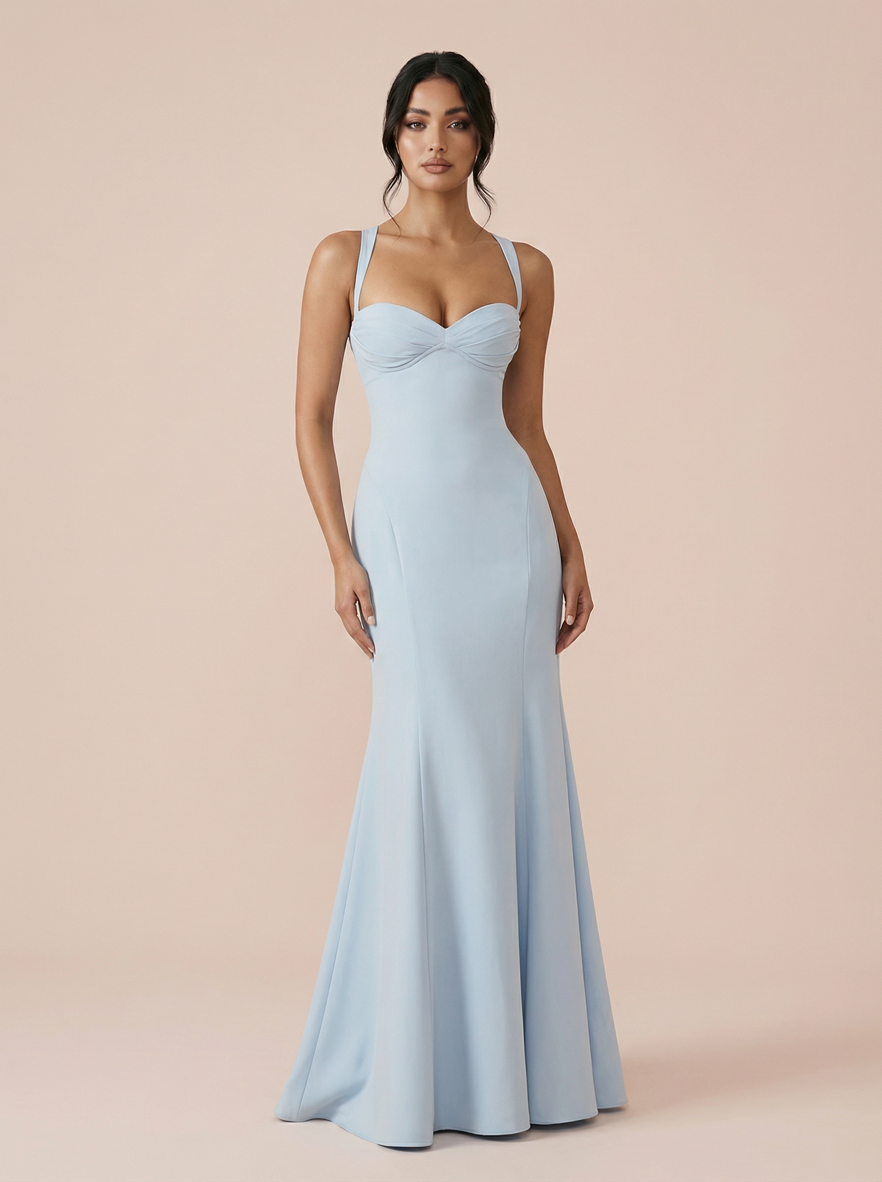 Melania Sleeveless Elegant A-line Maxi Dress
