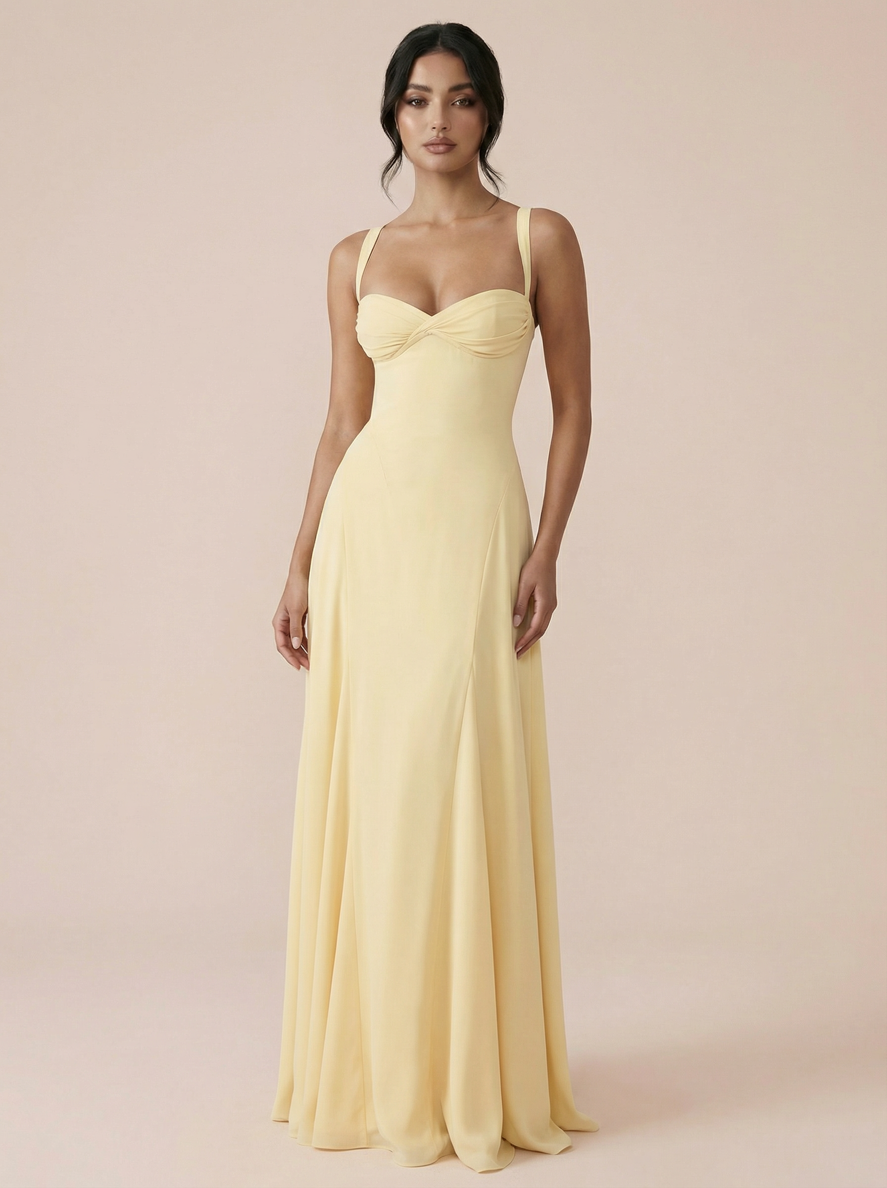 Melania Sleeveless Elegant A-line Maxi Dress