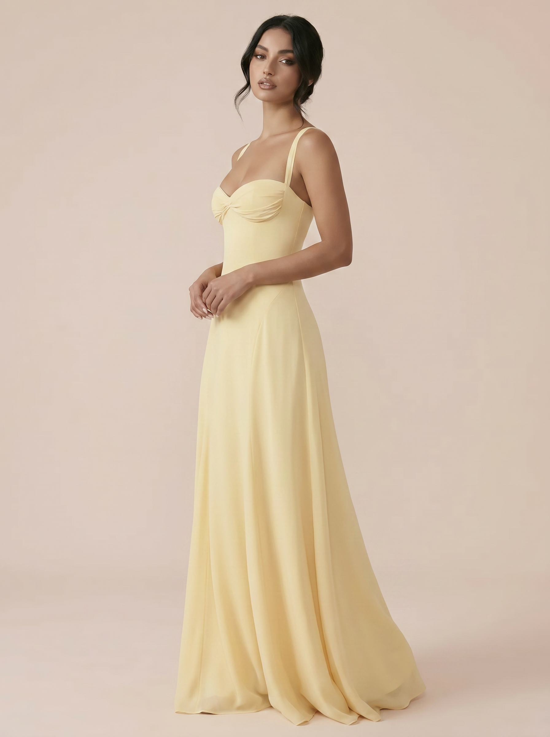 Melania Sleeveless Elegant A-line Maxi Dress