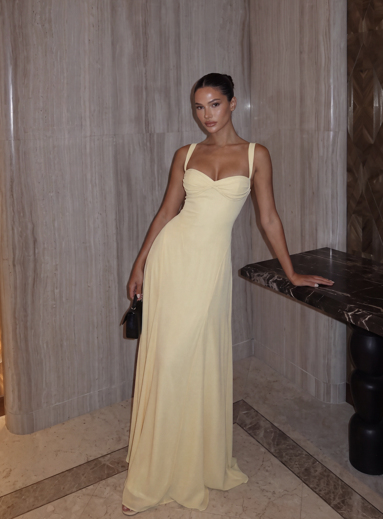 Melania Sleeveless Elegant A-line Maxi Dress