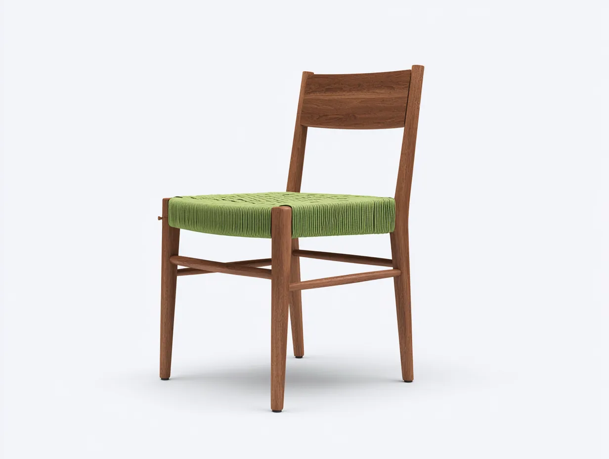 Silla De Comedor de plástico 47x51x83 cm - verde lima - diseño apilable para comedor-Dozenmidecor