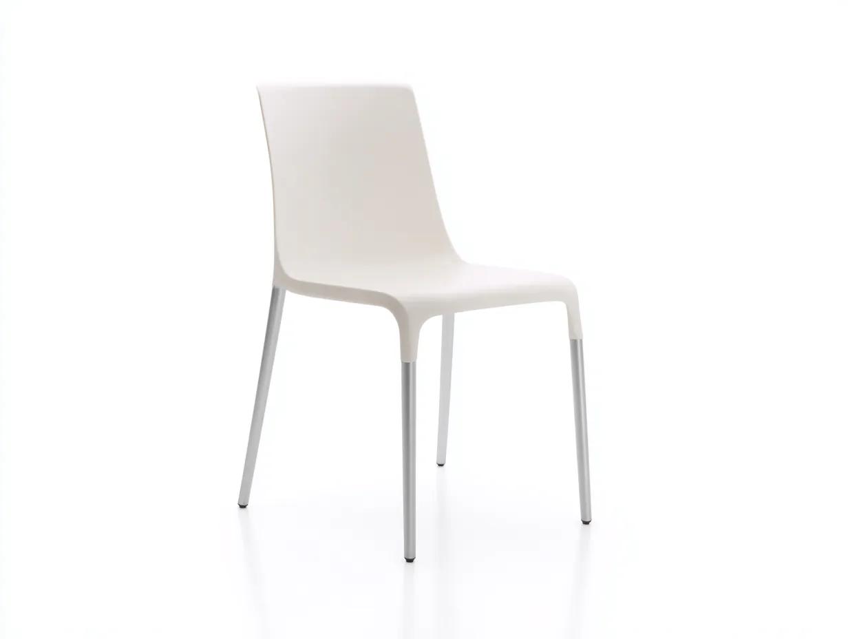 Silla De Comedor de plástico 49x52x82 cm - verde oliva - respaldo alto con abertura-Dozenmidecor