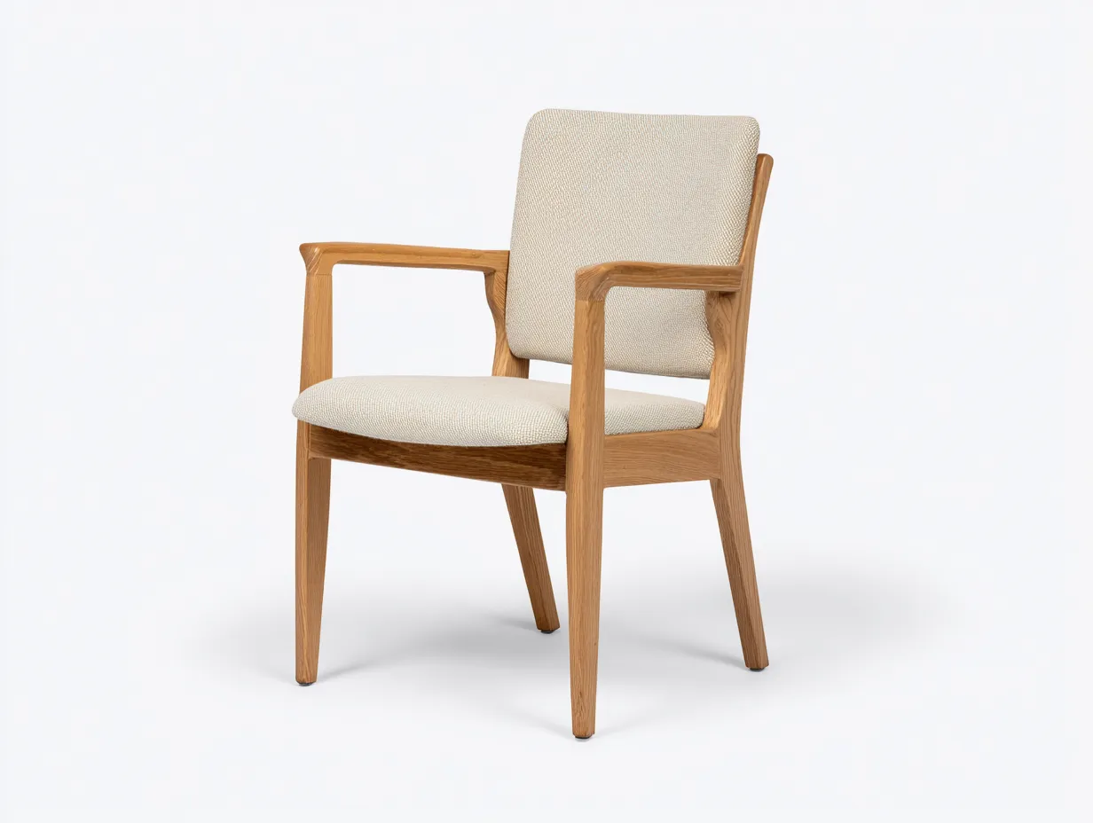 Silla De Comedor de madera y cuerda tejida 49x52x82 cm - nogal y verde oliva - asiento trenzado-Dozenmidecor