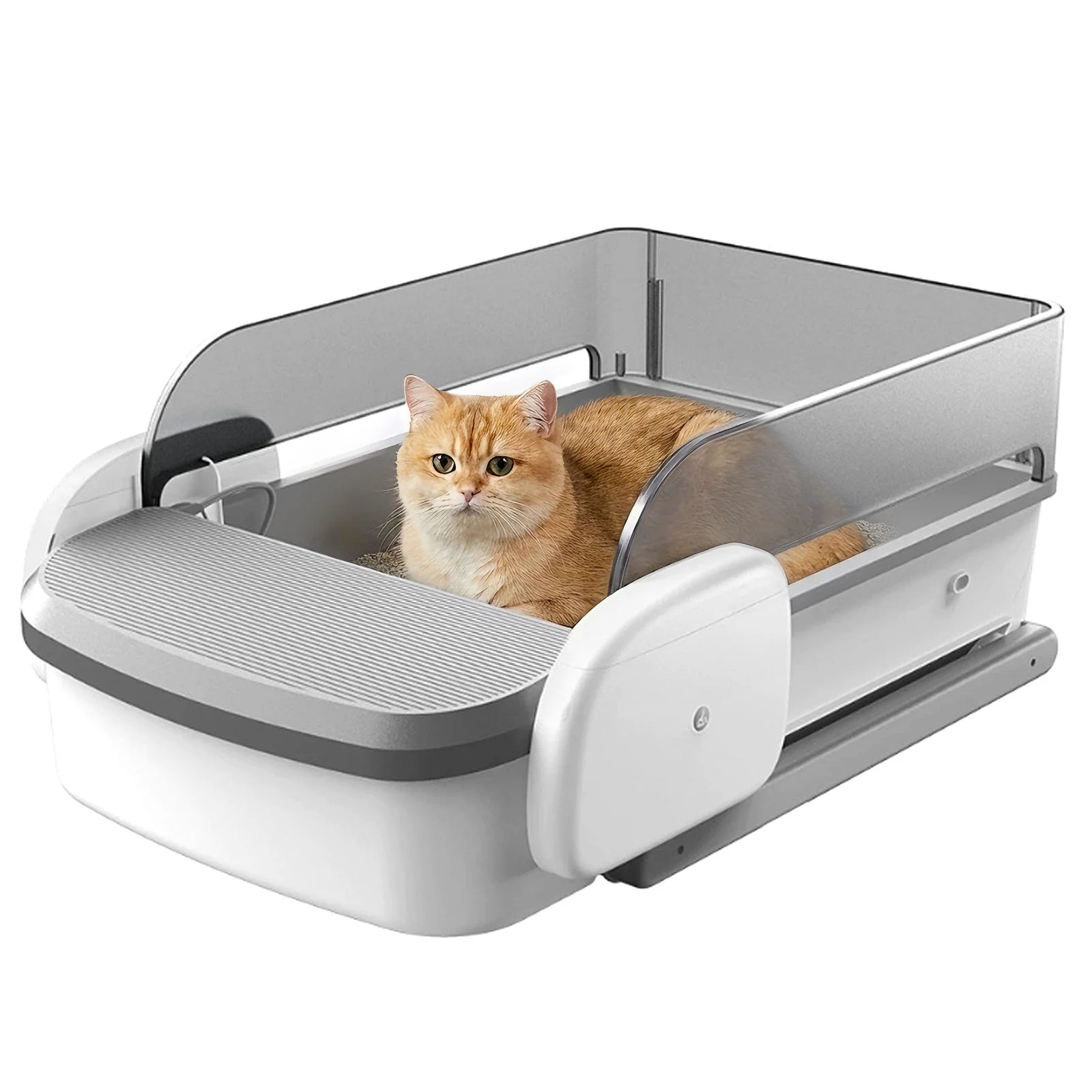 Premium Fully Automatic Self Cleaning Cat Litter Box Anti Odor Large Capacity PP Stainless Steel for Indoor Cats