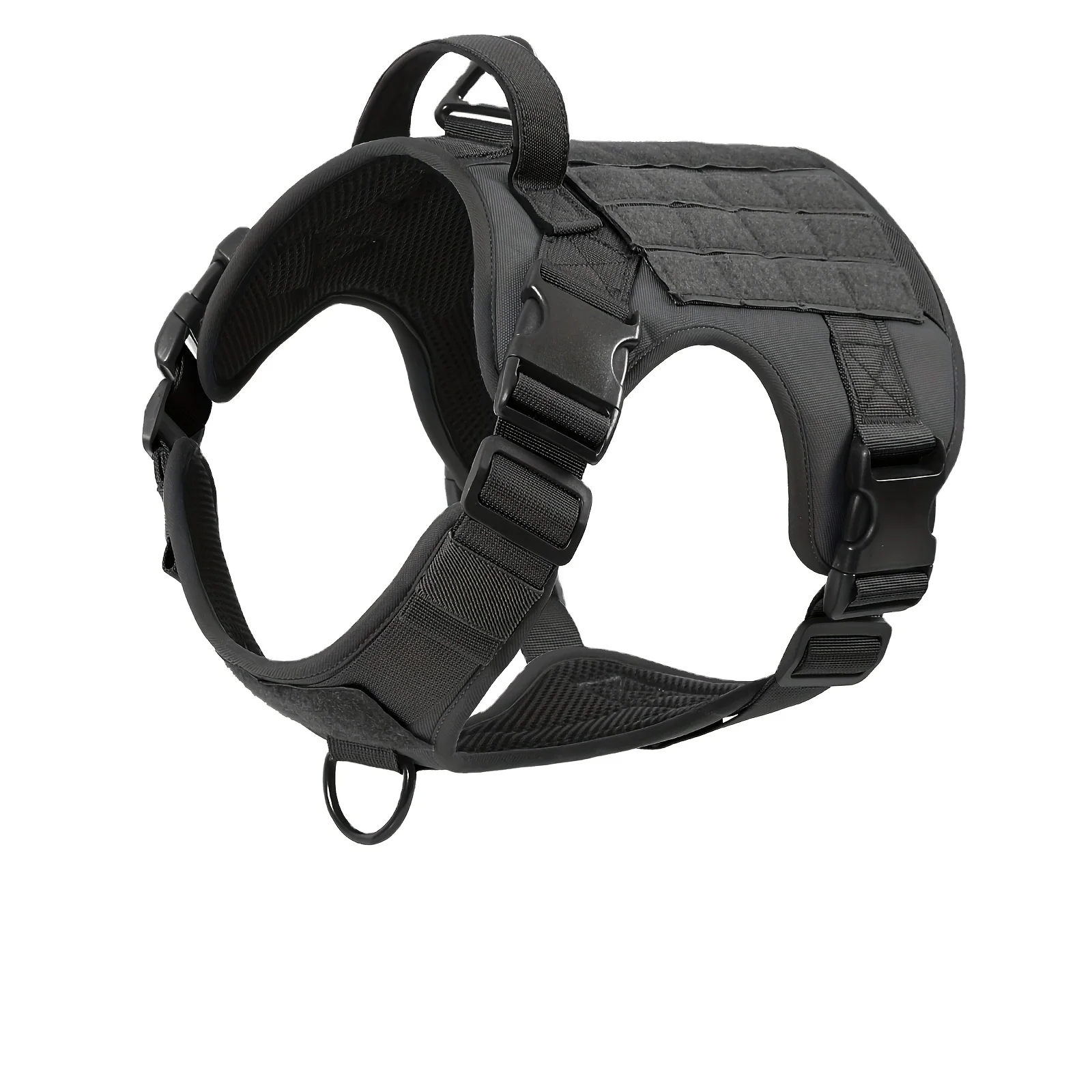 Tactical Dog Harness for Dogs Heavy Duty No Pull Harness with Handle Adjustable Reflective Pet Vest