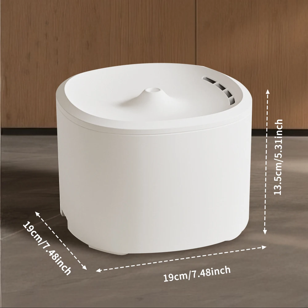 3L Large Capacity Cat Water Fountain Ultra Silent Circulating Filter Pet Water Dispenser 