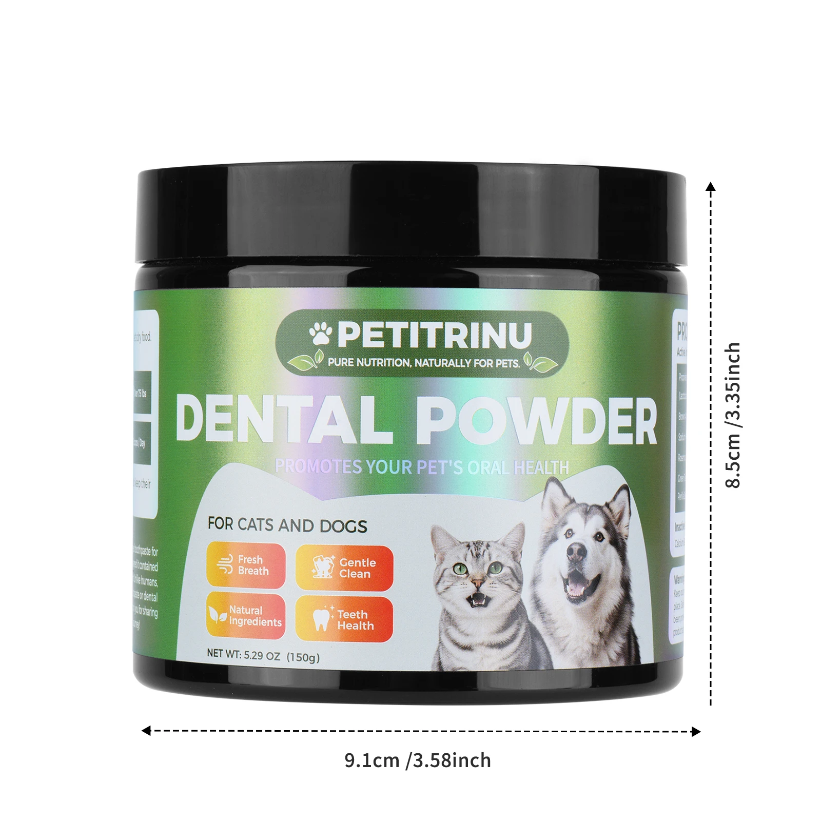 Dog Teeth Cleaning Powder 150g Other Country Gentle Cleaning Removes Plaque Tartar Fresh Breath Promotes