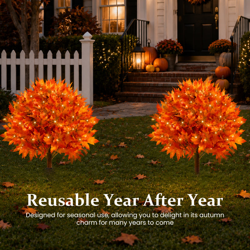 Light-Up Autumn Maple Tree – Warm LED Fall Decoration for Porch, Hallway, Patio & Cosy Seasonal Home Decor