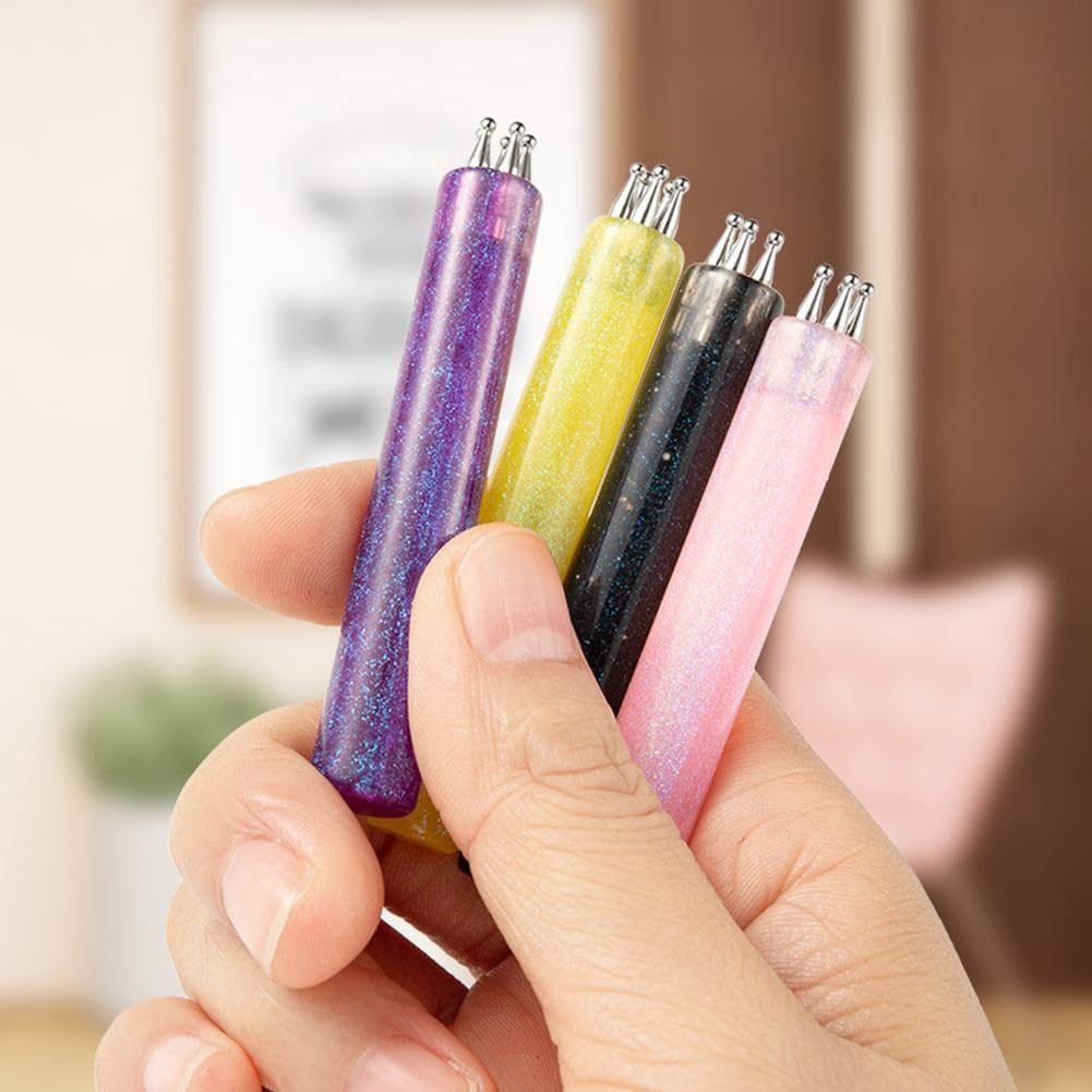 5 Petal Flower Nail Dotting Pen – DIY Floral Nail Art Tool with Stainless Steel 1.8mm Tips for Manicure Design