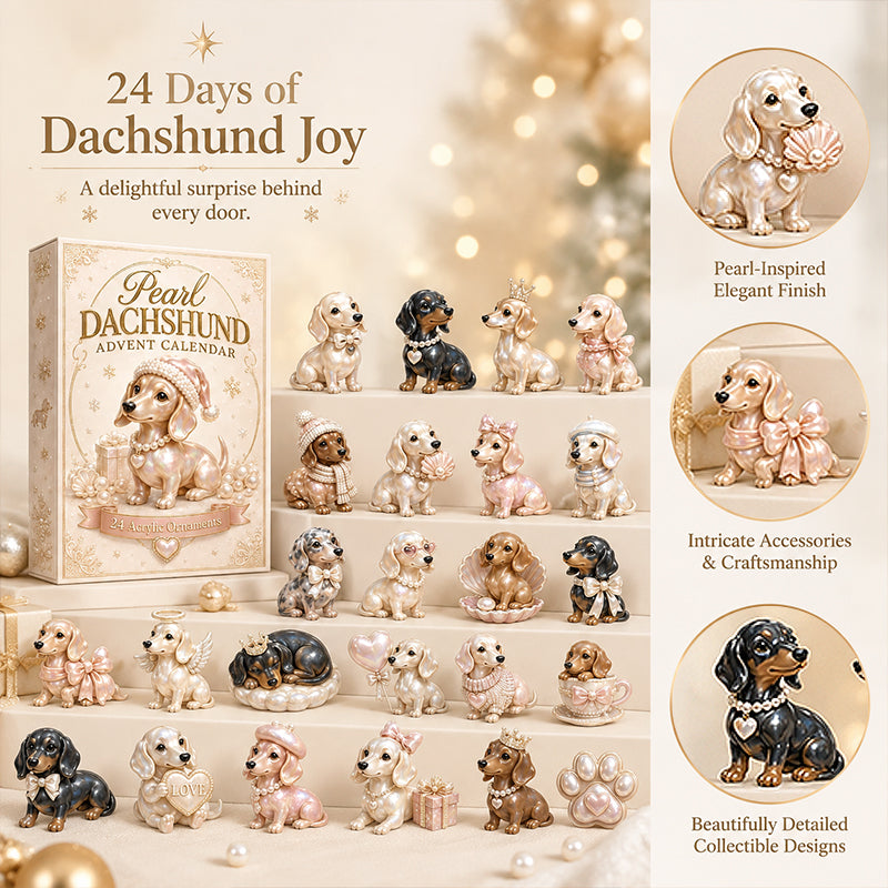 Collectible dachshund Christmas decorations