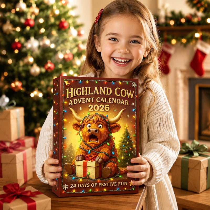 🐮 2026 Highland Cow Advent Calendar – 24 Collectible Christmas Surprises