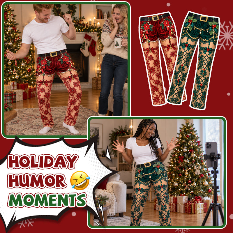 How to style funny Christmas illusion pants