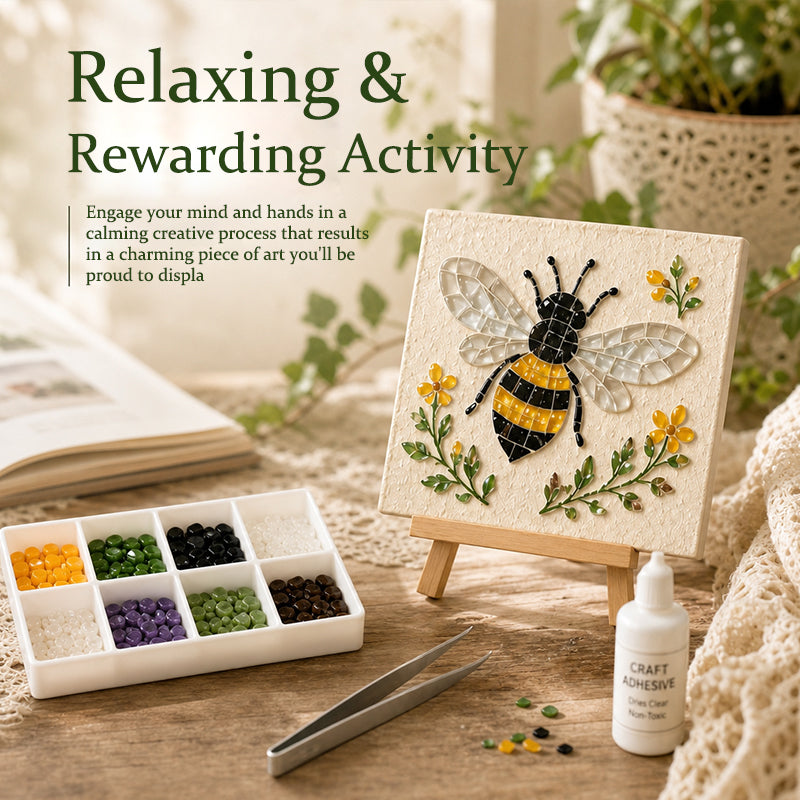 Watering Can Mosaic Art Kit – DIY Floral Craft Kit for Relaxing Creative Time, Handmade Home Decor & Thoughtful Gifts