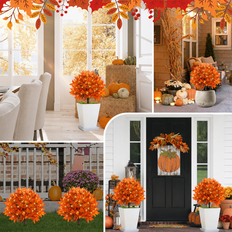 Light-Up Autumn Maple Tree – Warm LED Fall Decoration for Porch, Hallway, Patio & Cosy Seasonal Home Decor