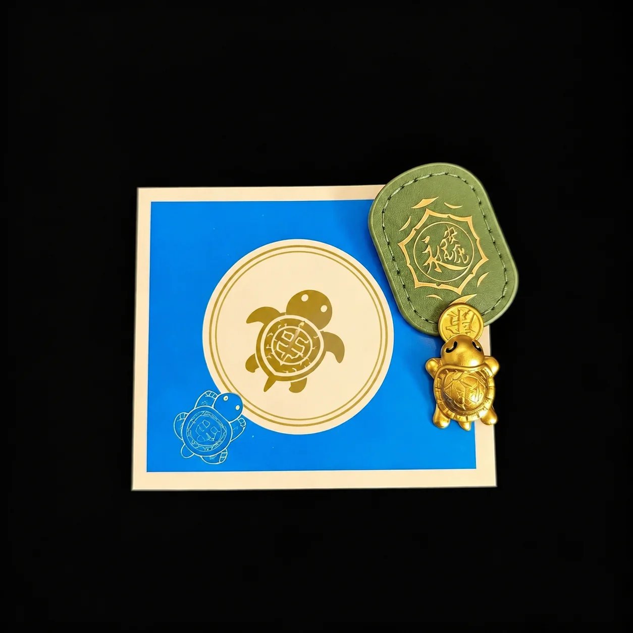 2026 Golden Turtle Charm – Bites onto Luck Never Lets Go