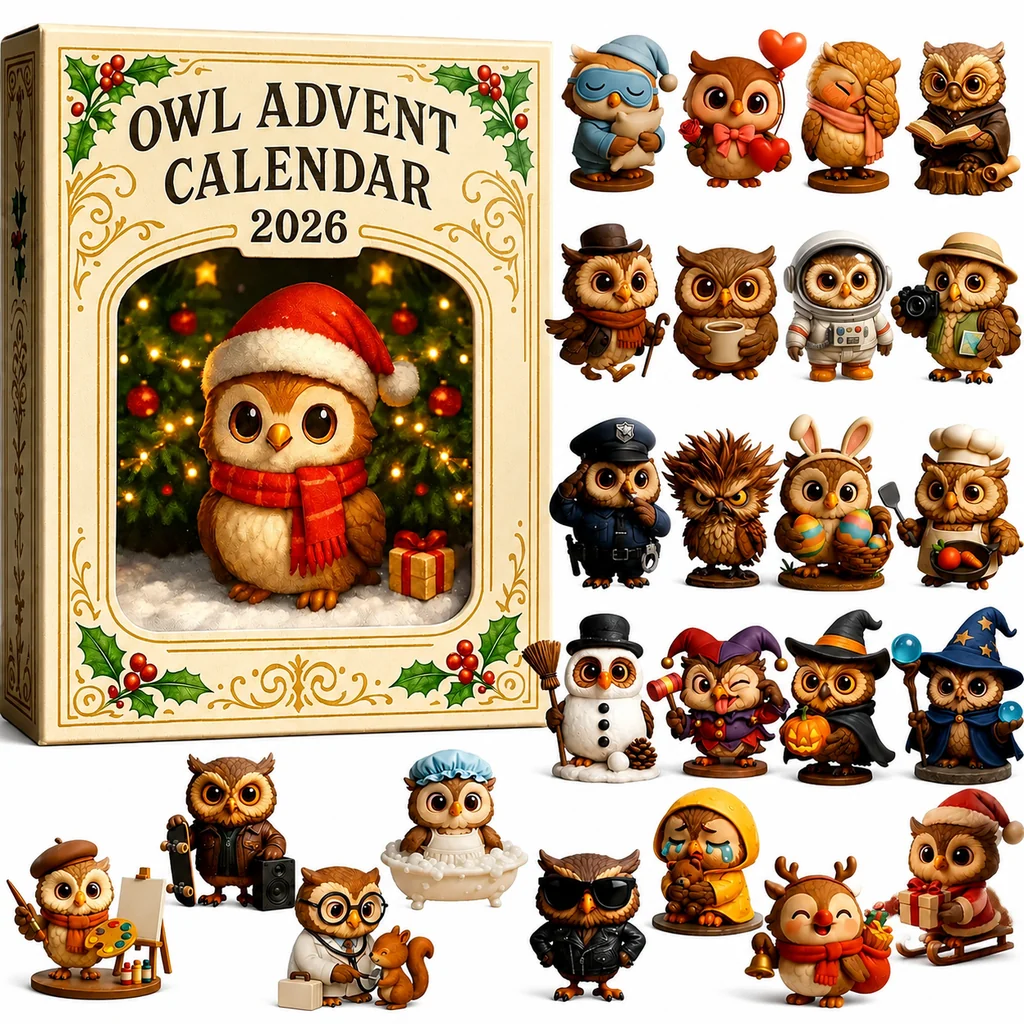 Collectible Owl Figurines Display