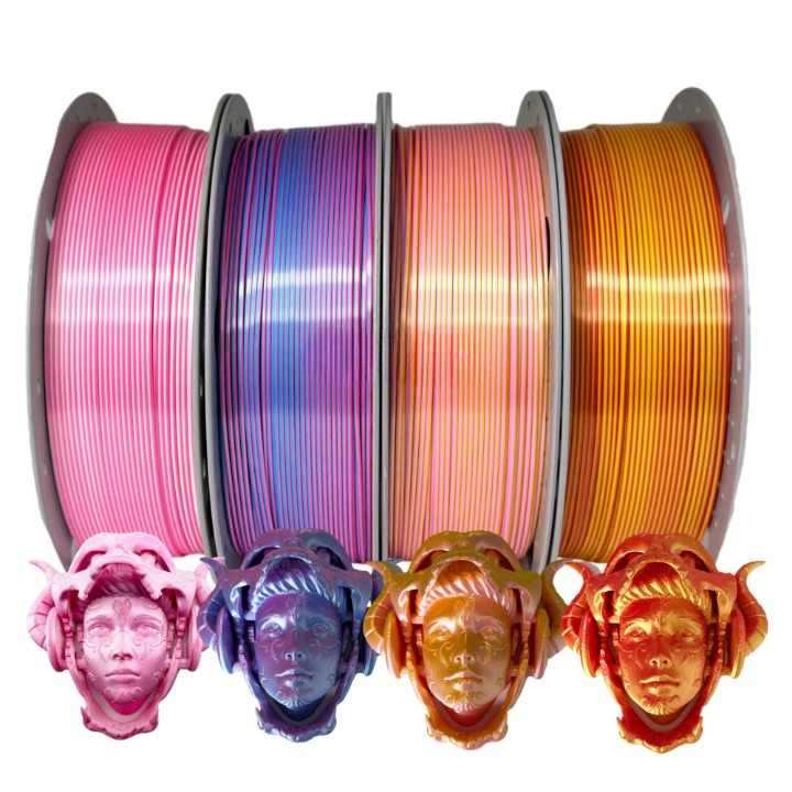 Silk PLA 2.0 Dual-Color High-Speed 3D Printing Filament 1.75mm 1kg