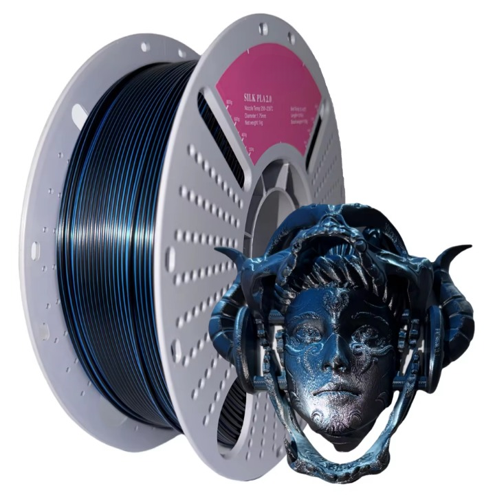 Silk PLA 2.0 Dual-Color High-Speed 3D Printing Filament 1.75mm 1kg