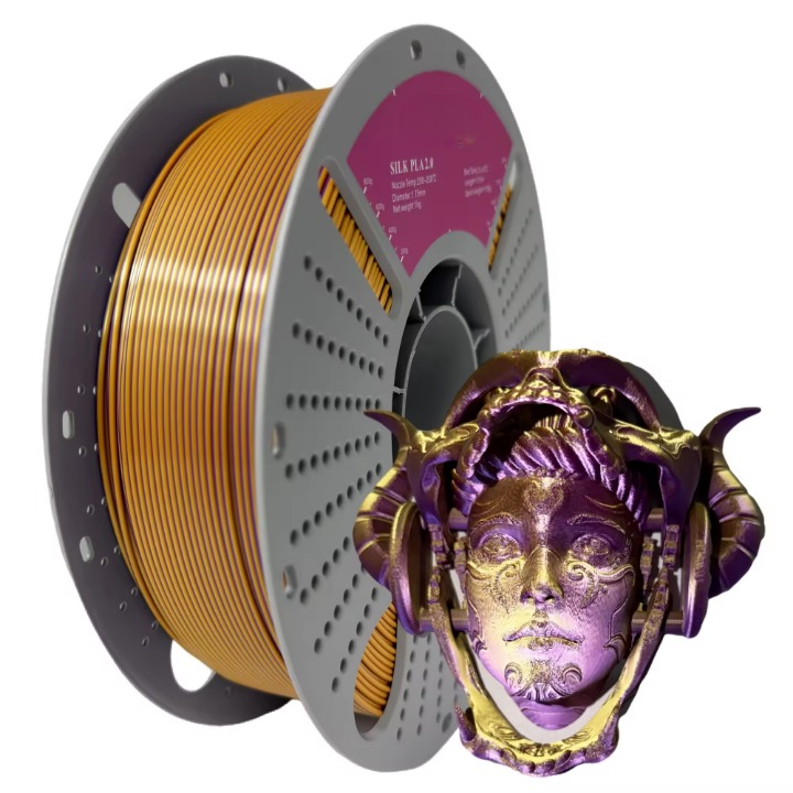 Silk PLA 2.0 Dual-Color High-Speed 3D Printing Filament 1.75mm 1kg