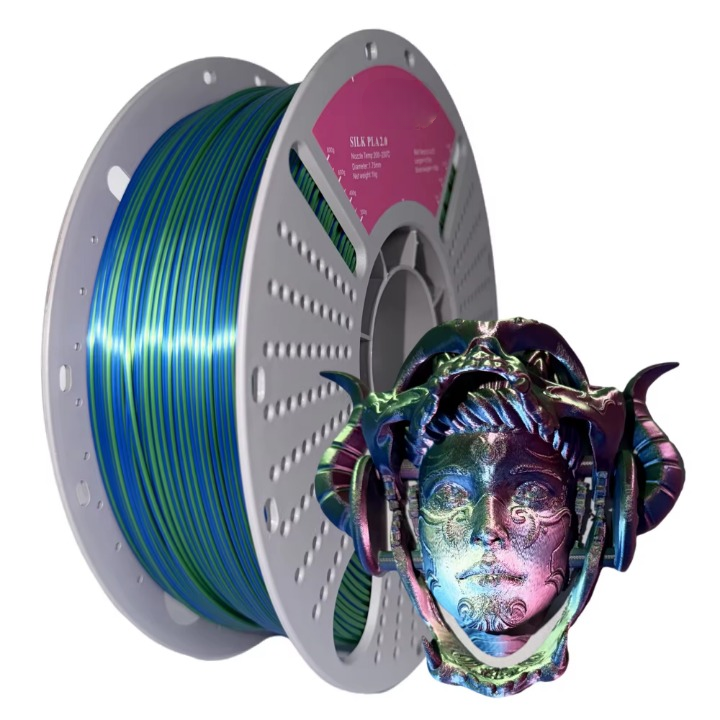 Silk PLA 2.0 Dual-Color High-Speed 3D Printing Filament 1.75mm 1kg