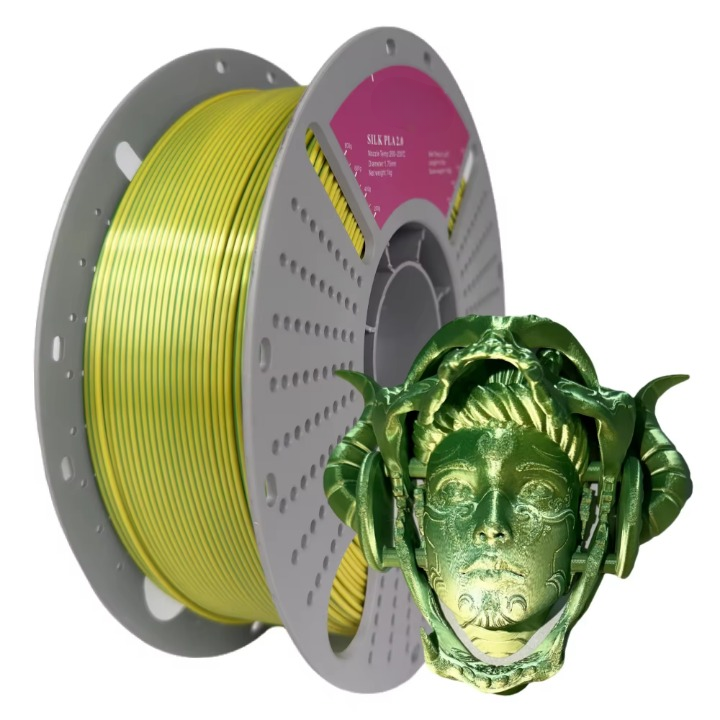 Silk PLA 2.0 Dual-Color High-Speed 3D Printing Filament 1.75mm 1kg