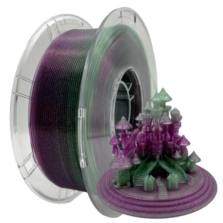 Twinkling PLA Rainbow 3D Printing Filament 1.75mm 1kg
