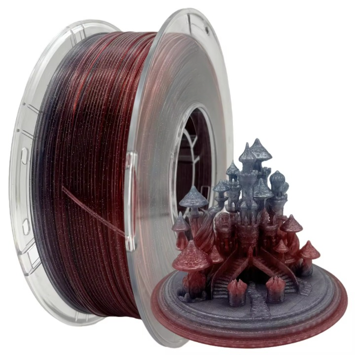 Twinkling PLA Rainbow 3D Printing Filament 1.75mm 1kg
