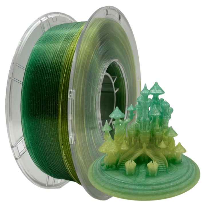 Twinkling PLA Rainbow 3D Printing Filament 1.75mm 1kg