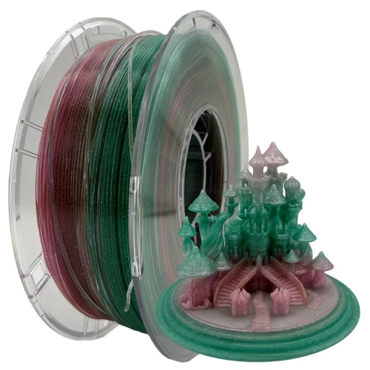 Twinkling PLA Rainbow 3D Printing Filament 1.75mm 1kg