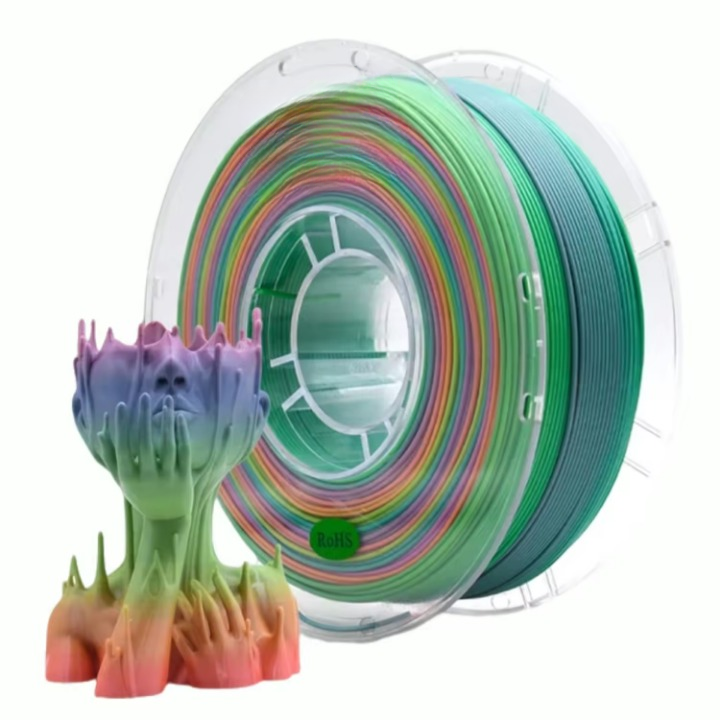 Rainbow PLA 3D Printing Filament 1.75mm 1kg