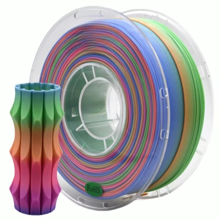 Rainbow PLA 3D Printing Filament 1.75mm 1kg