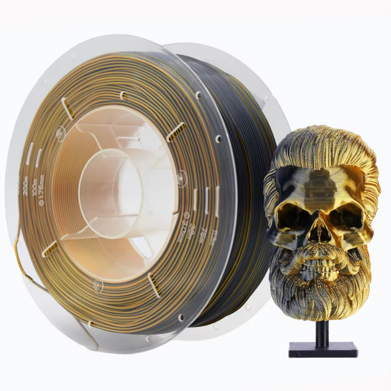 Dual-Color Silk PLA 3D Printing Filament 1.75mm 1kg