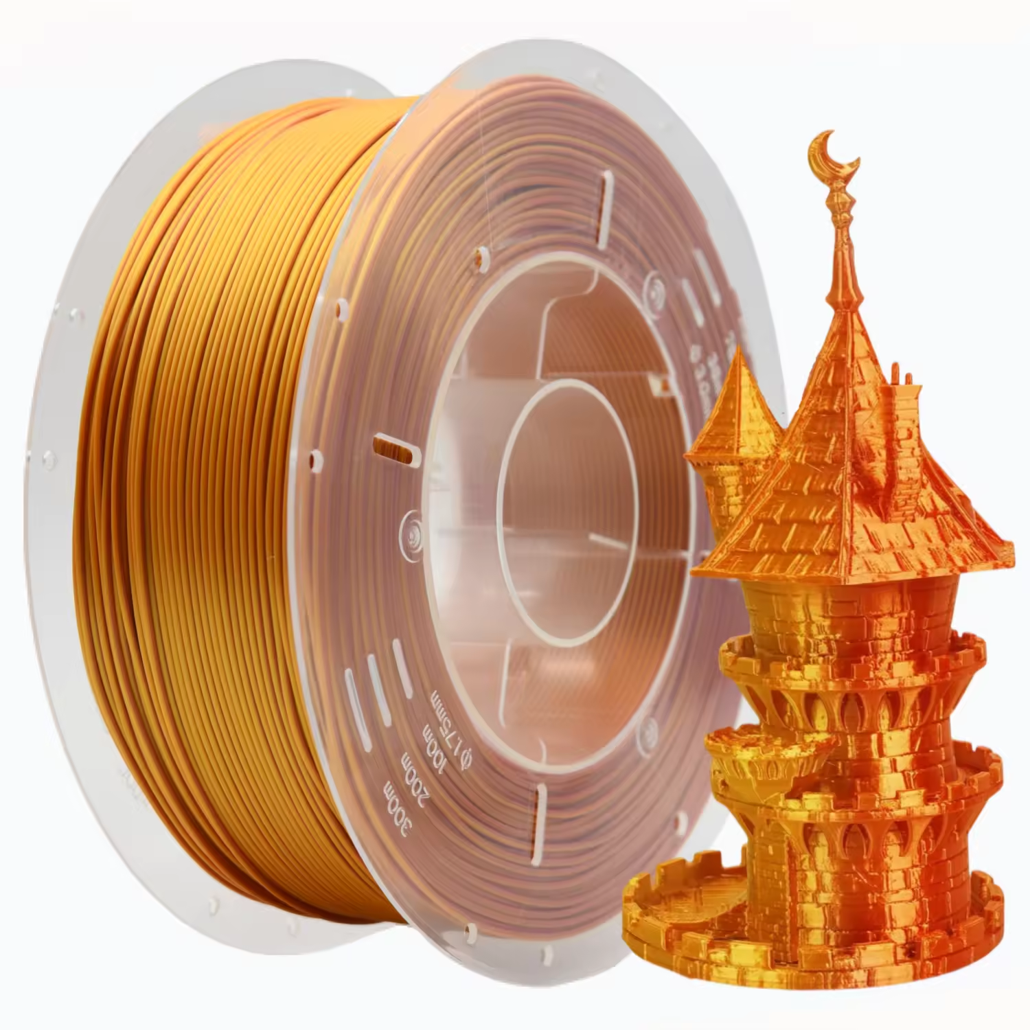 Dual-Color Silk PLA 3D Printing Filament 1.75mm 1kg