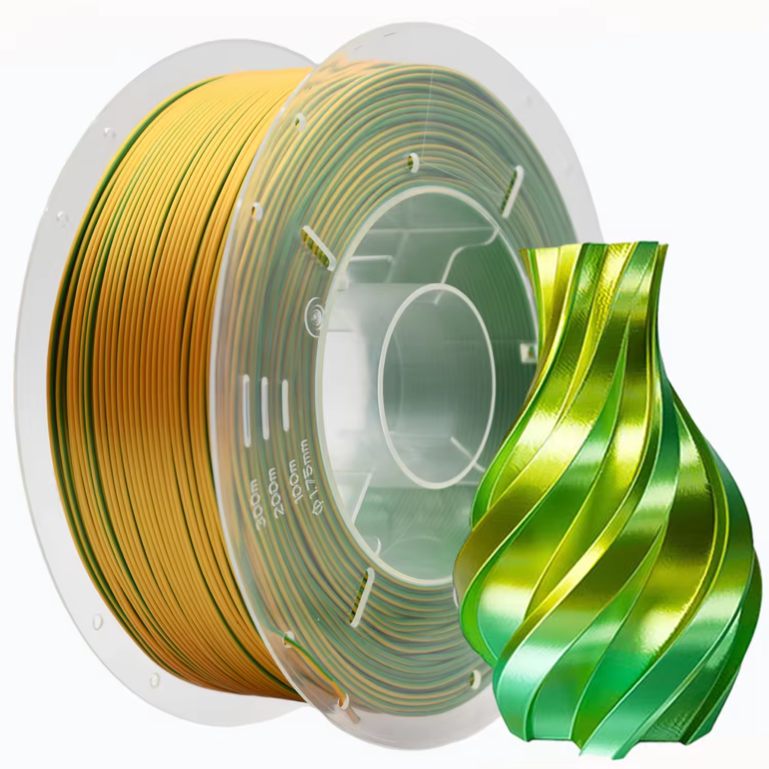 Dual-Color Silk PLA 3D Printing Filament 1.75mm 1kg