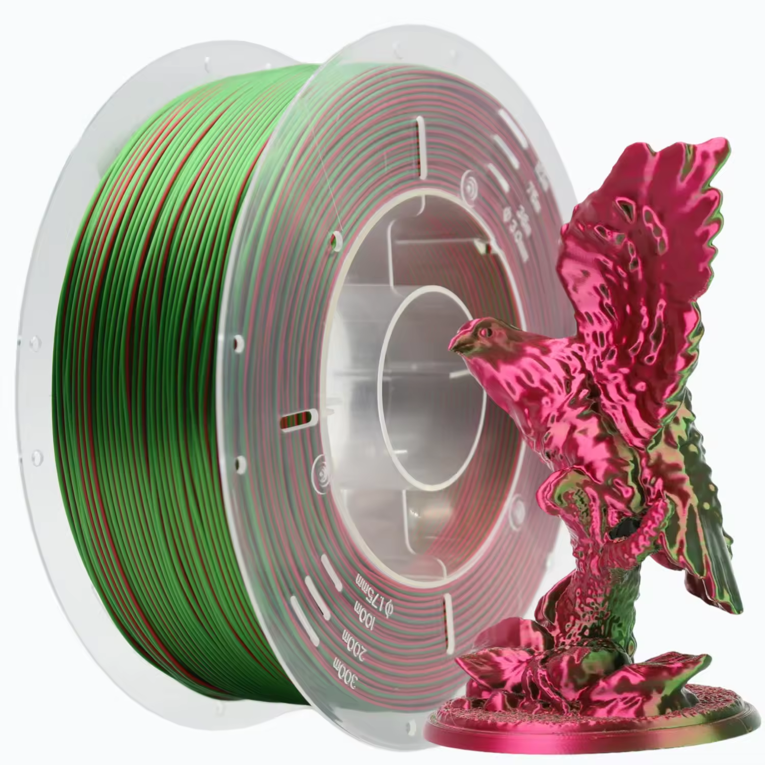 Dual-Color Silk PLA 3D Printing Filament 1.75mm 1kg