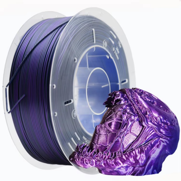 Tri-Color Silk PLA+ 3D Printer Filament 1.75mm 1kg 3-in-1 Magic PLA Plus