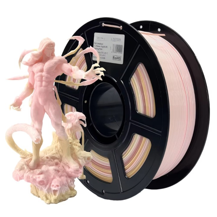PLA Gradient Rainbow Filament 1.75mm 1kg for 3D Printing