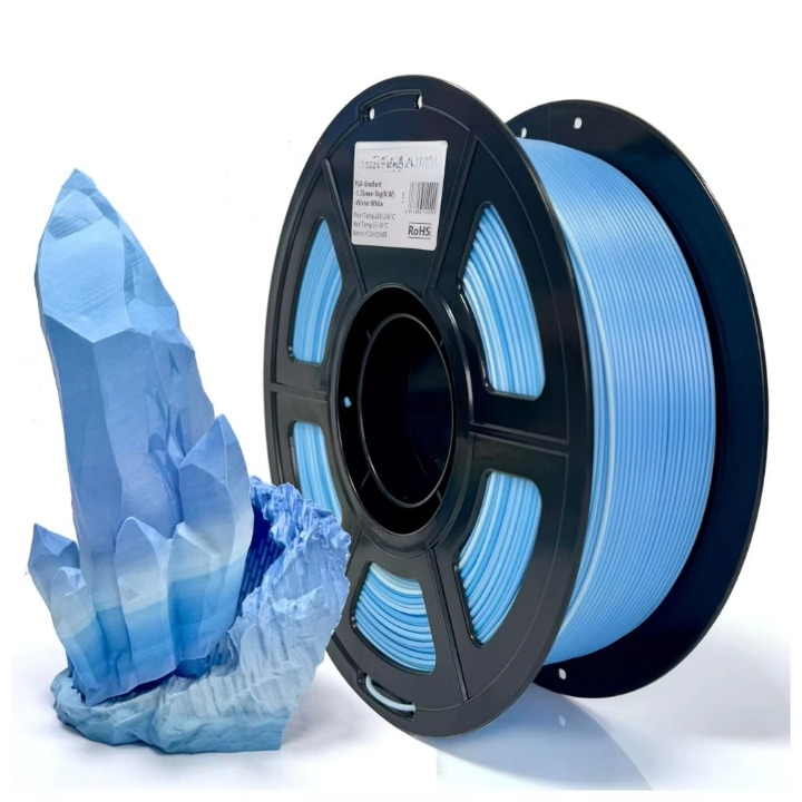 PLA Gradient Rainbow Filament 1.75mm 1kg for 3D Printing