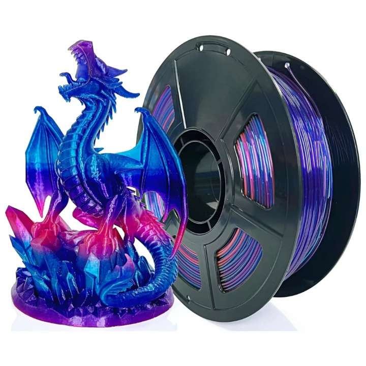 PETG Rainbow Filament 1.75mm 1kg Gradient Color 3D Printer Filament