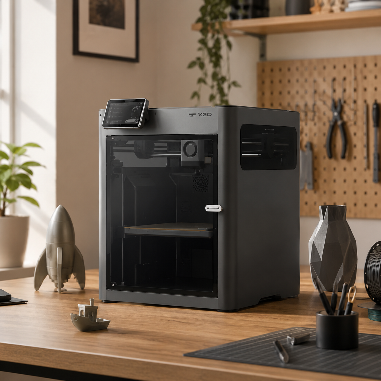 Bambu Lab X2D Dual-Nozzle Enclosed 3D Printer