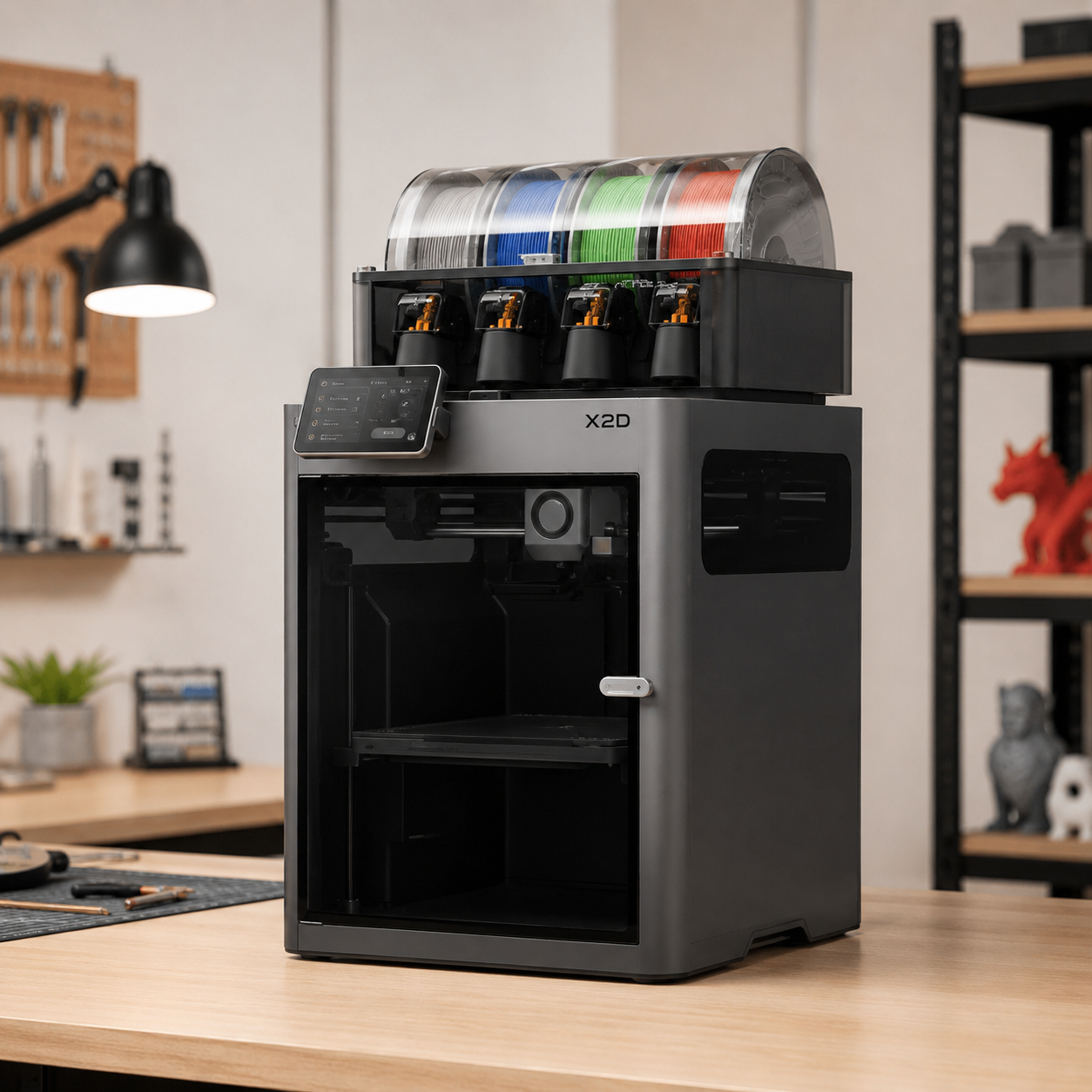Bambu Lab X2D Dual-Nozzle Enclosed 3D Printer