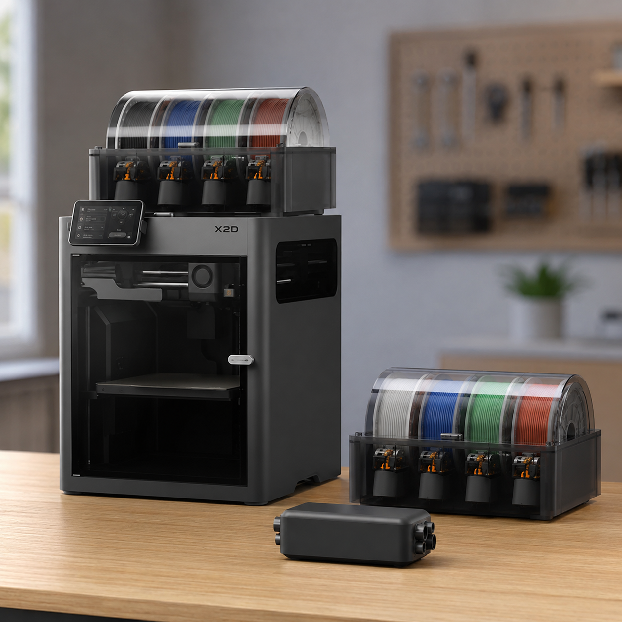 Bambu Lab X2D Dual-Nozzle Enclosed 3D Printer